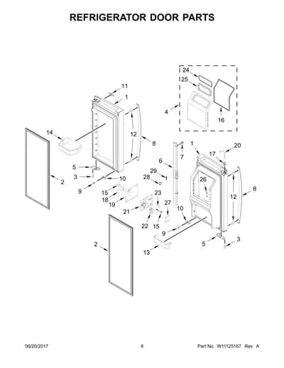 REFRIGERATOR DOOR PARTS