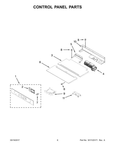 CONTROL PANEL PARTS