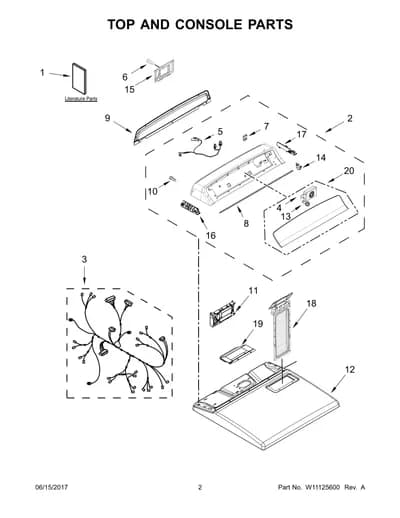 TOP AND CONSOLE PARTS