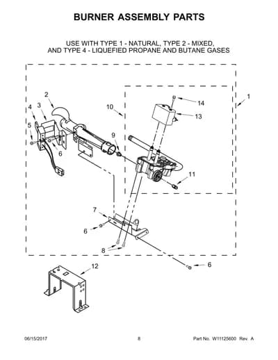 BURNER ASSEMBLY PARTS