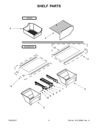 SHELF PARTS