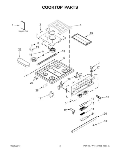 COOKTOP PARTS