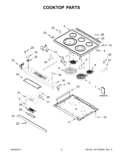 COOKTOP PARTS
