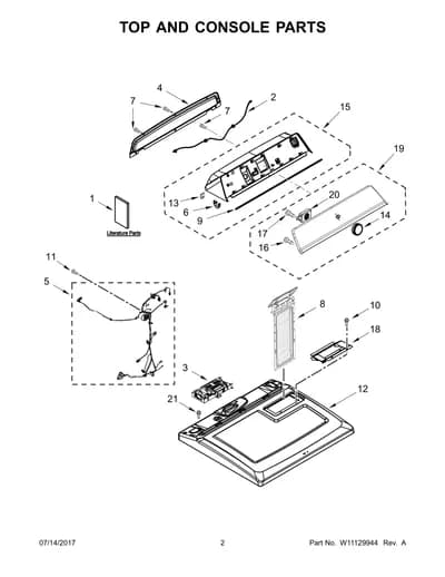 TOP AND CONSOLE PARTS