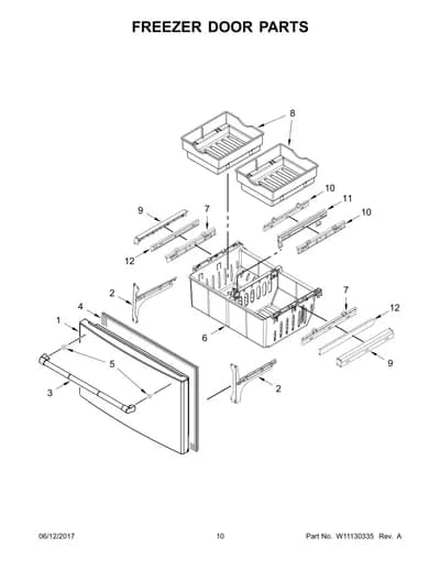 FREEZER DOOR PARTS