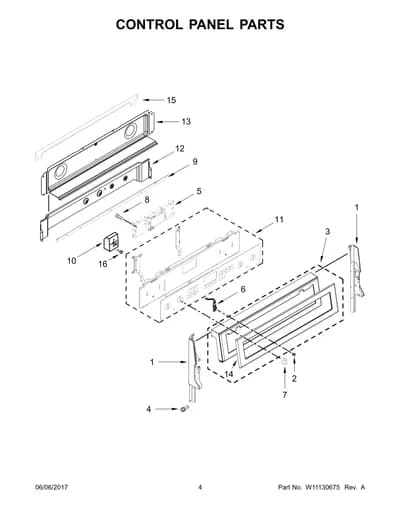 CONTROL PANEL PARTS