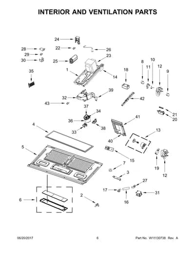 INTERIOR AND VENTILATION PARTS