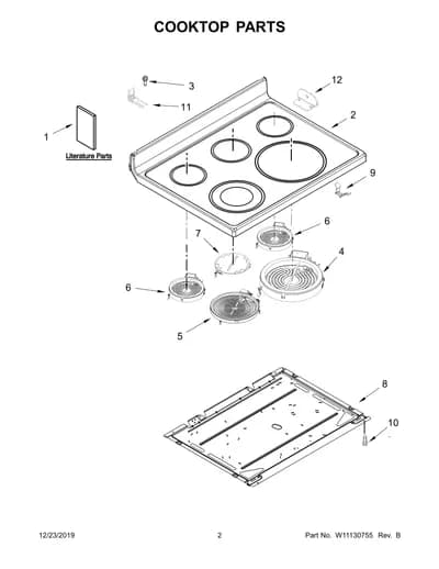 COOKTOP PARTS