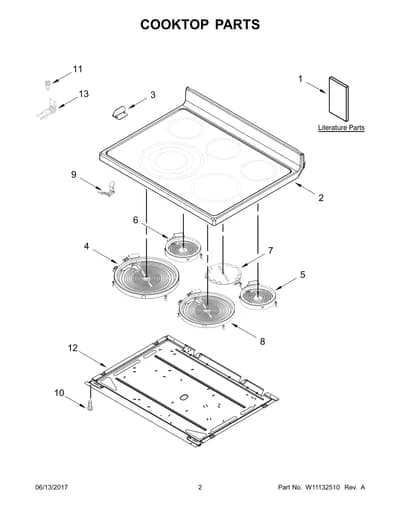 COOKTOP PARTS