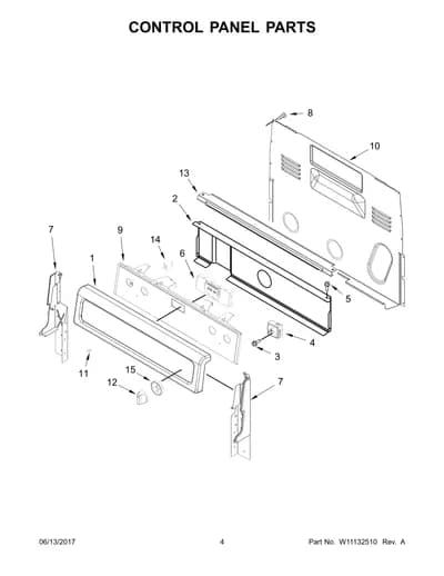 CONTROL PANEL PARTS