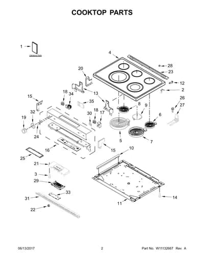 COOKTOP PARTS