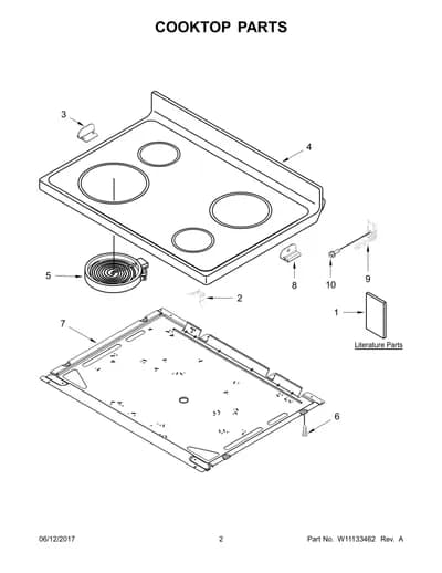 COOKTOP PARTS