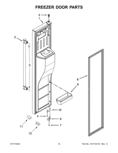 FREEZER DOOR PARTS
