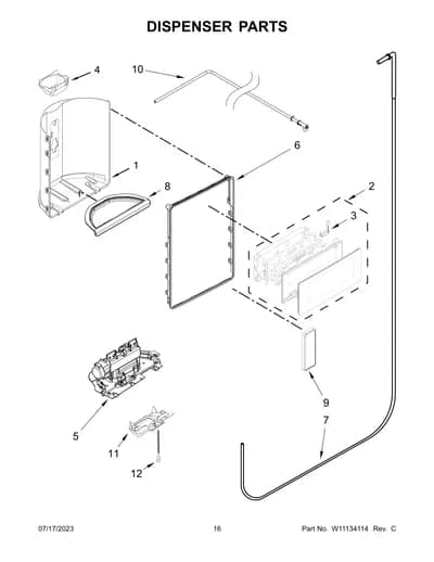 DISPENSER PARTS