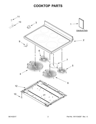COOKTOP PARTS
