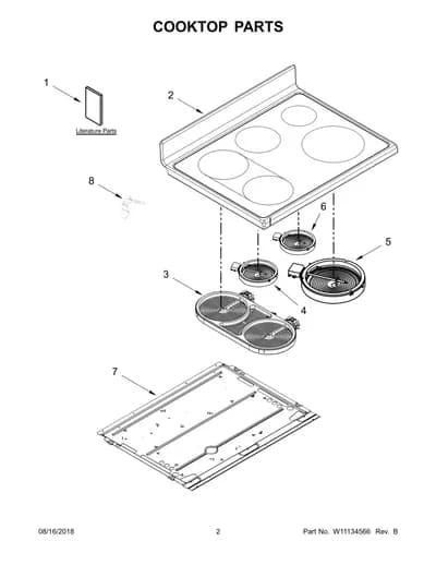 COOKTOP PARTS