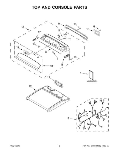 TOP AND CONSOLE PARTS