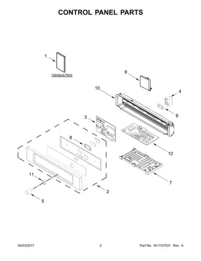 CONTROL PANEL PARTS