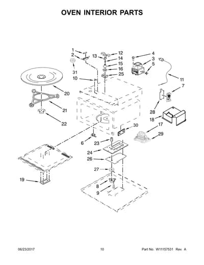 OVEN INTERIOR PARTS