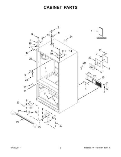 CABINET PARTS