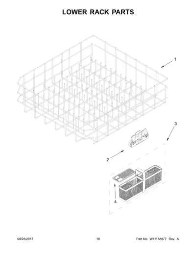 LOWER RACK PARTS