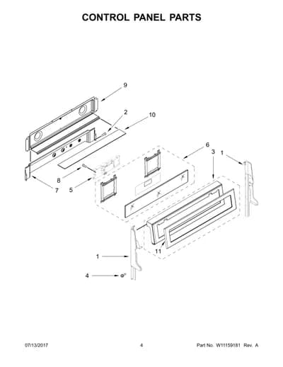 CONTROL PANEL PARTS