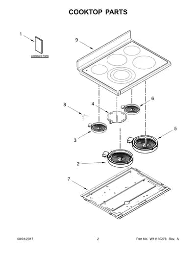 COOKTOP PARTS