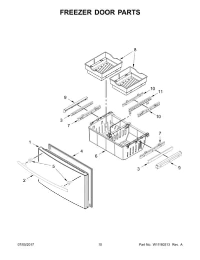 FREEZER DOOR PARTS