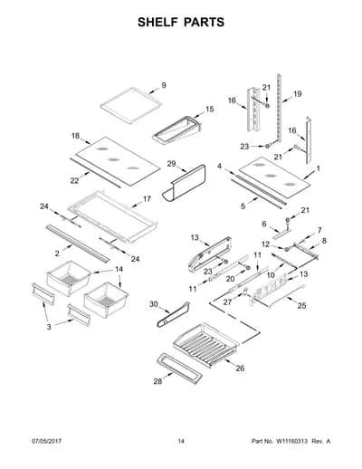 SHELF PARTS