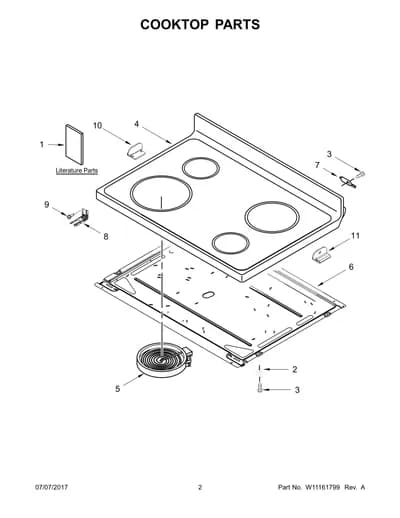 COOKTOP PARTS