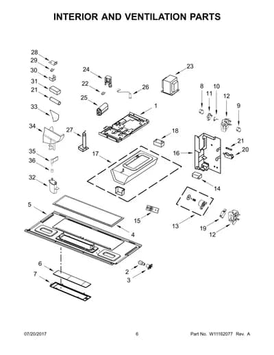 INTERIOR AND VENTILATION PARTS