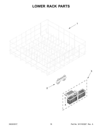 LOWER RACK PARTS
