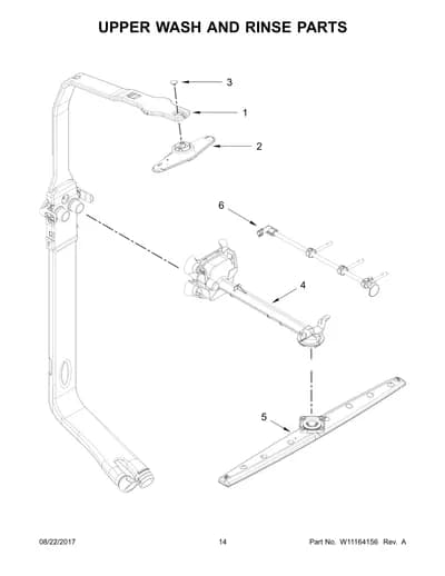 UPPER WASH AND RINSE PARTS