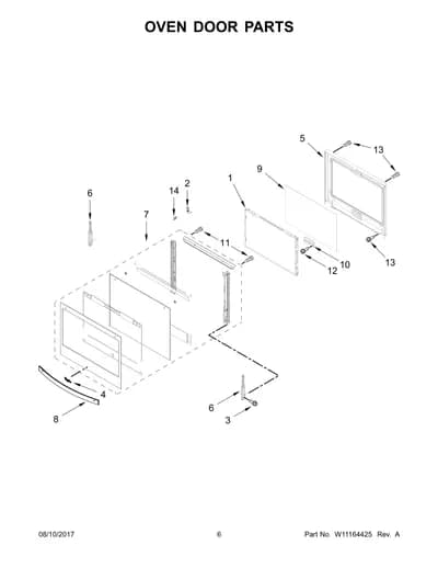 OVEN DOOR PARTS