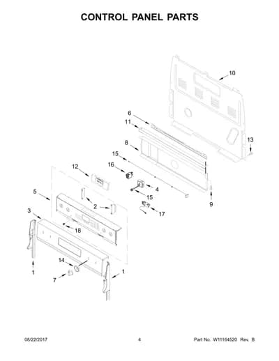 CONTROL PANEL PARTS