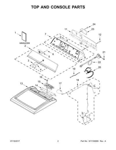 TOP AND CONSOLE PARTS