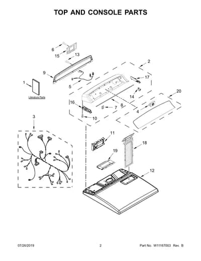 TOP AND CONSOLE PARTS