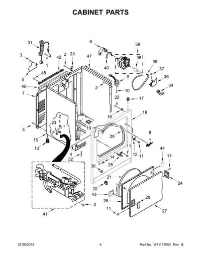 CABINET PARTS