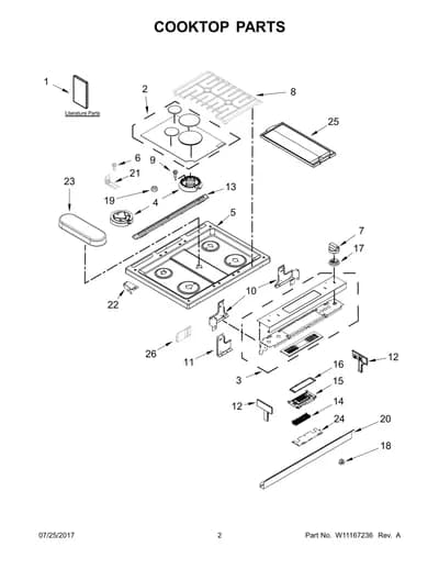 COOKTOP PARTS