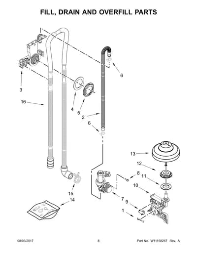 FILL, DRAIN AND OVERFILL PARTS