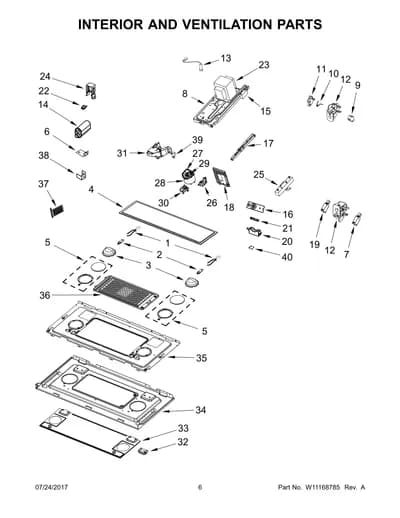INTERIOR AND VENTILATION PARTS
