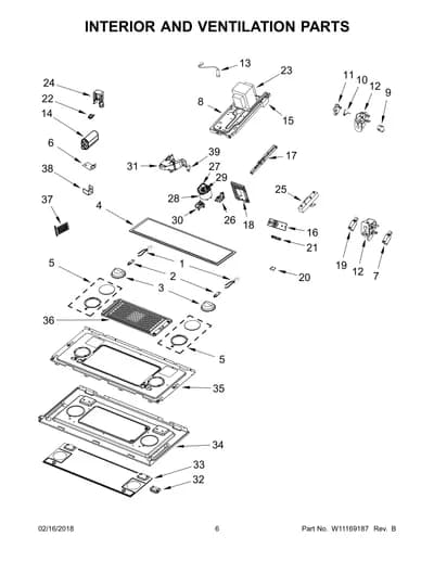 INTERIOR AND VENTILATION PARTS