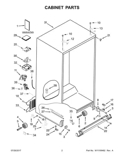 CABINET PARTS