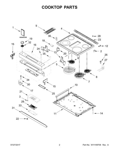 COOKTOP PARTS
