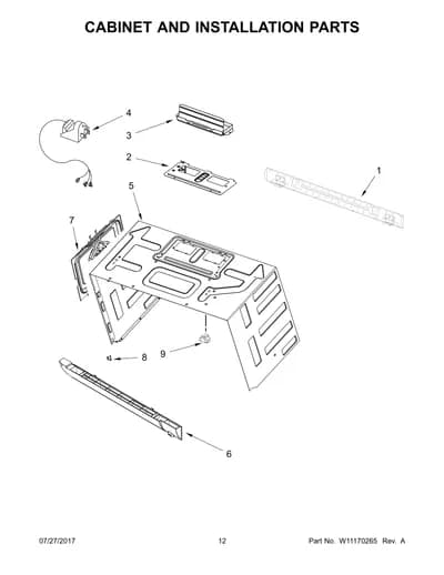 CABINET AND INSTALLATION PARTS