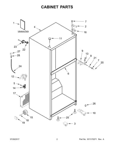 CABINET PARTS