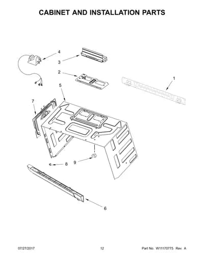 CABINET AND INSTALLATION PARTS
