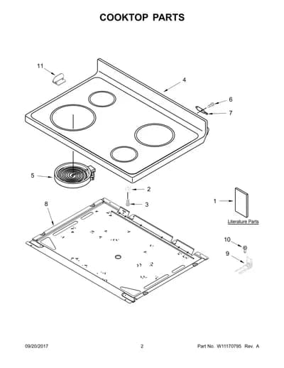 COOKTOP PARTS