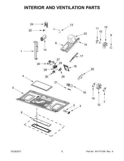 INTERIOR AND VENTILATION PARTS