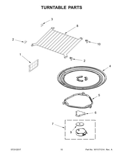TURNTABLE PARTS